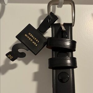 Men's Black Belt - Classic Buckle